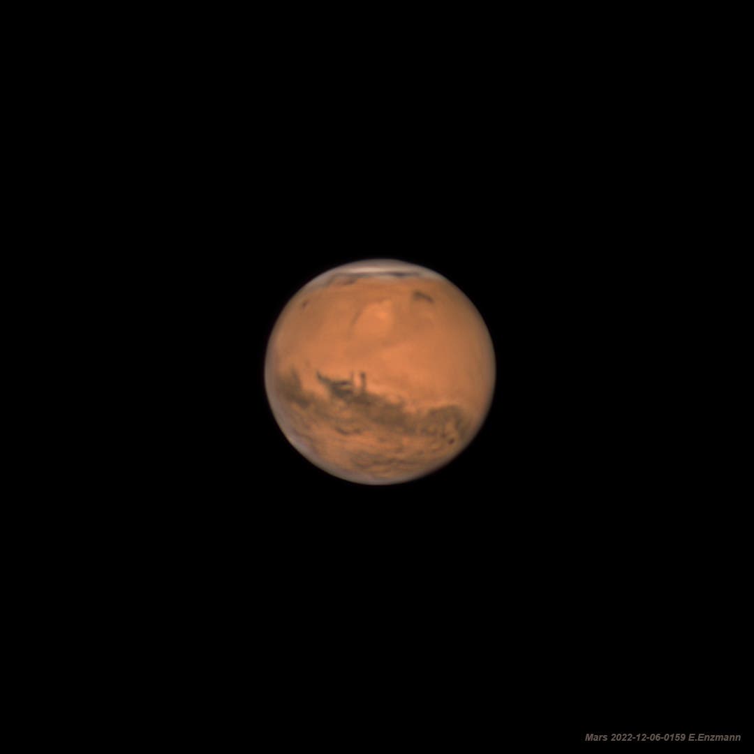 Mars am 6. Dezember 2022