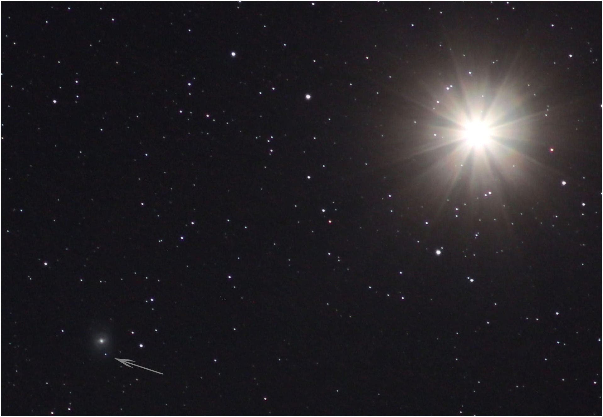 Mars, M 95 und Supernova 2012aw