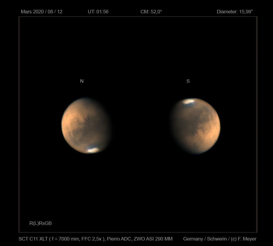 Mars am 12. August 2020