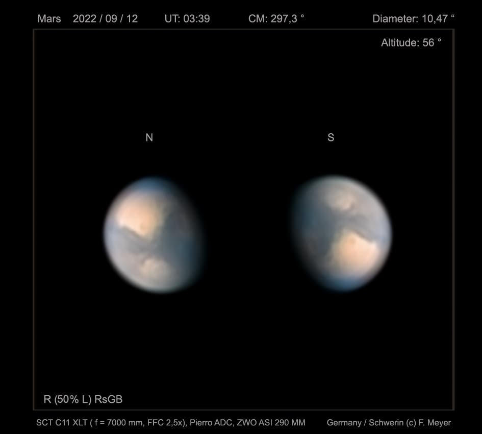 Mars am 12. September 2022