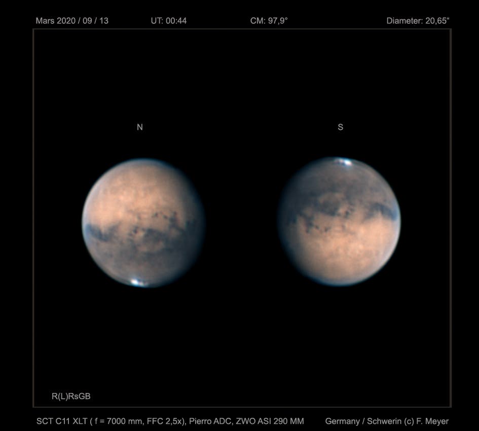 Mars am 13. September 2020