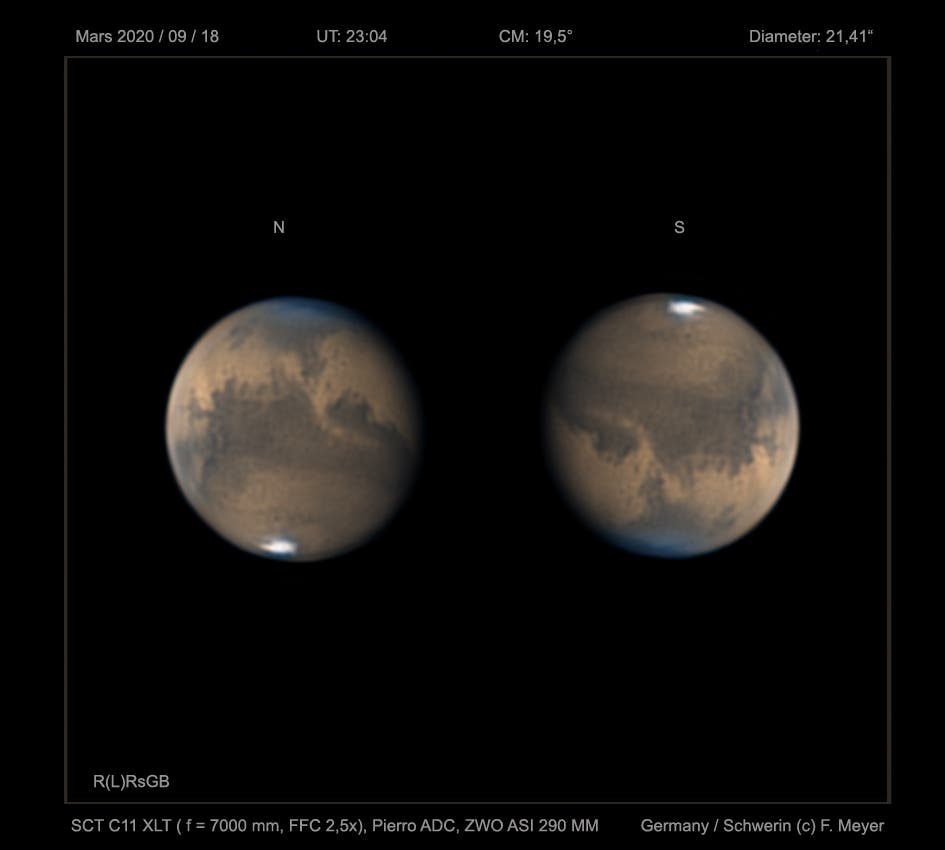 Mars am 19. September 2020