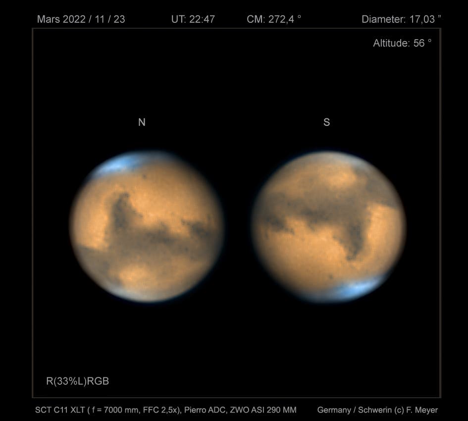 Mars am 23. November 2022