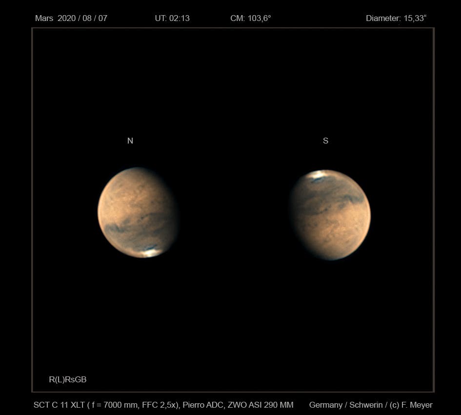 Mars am 7. August 2020