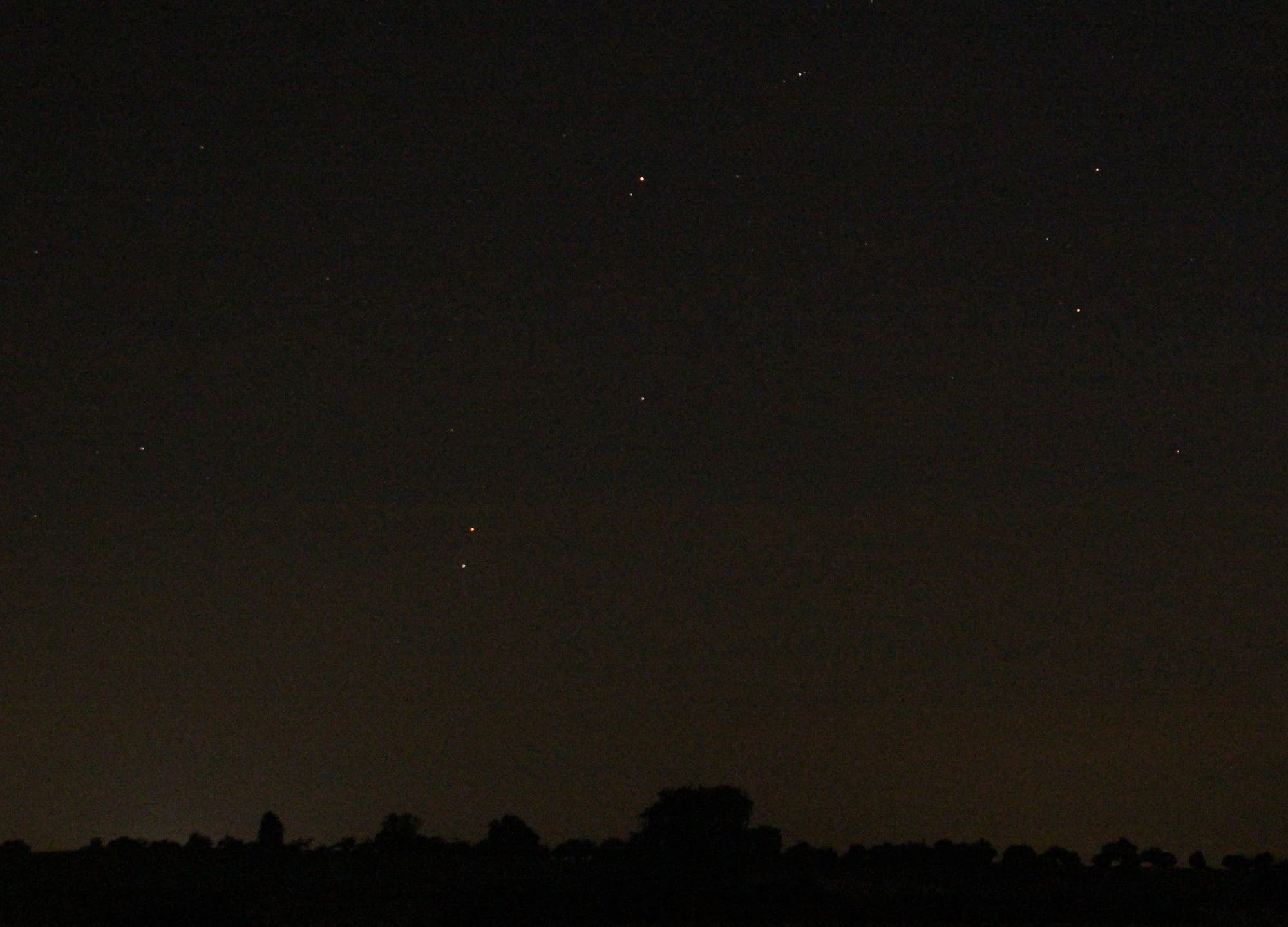 Mars in Konjunktion mit Regulus