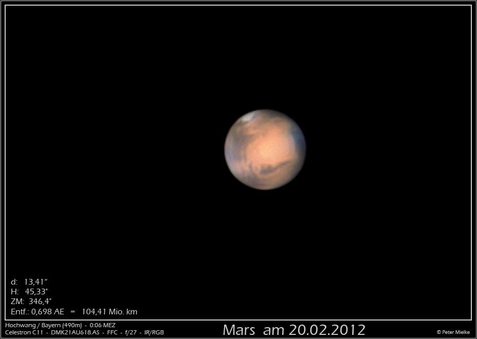 Mars am 20.2.2012