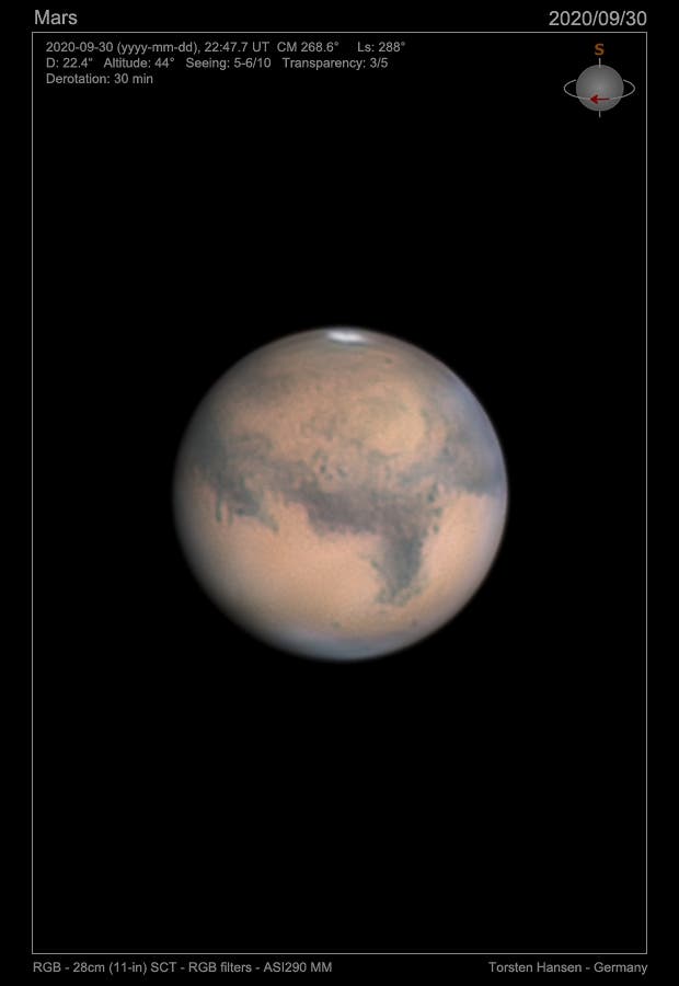Mars am 30.09.2020 – Große Syrte