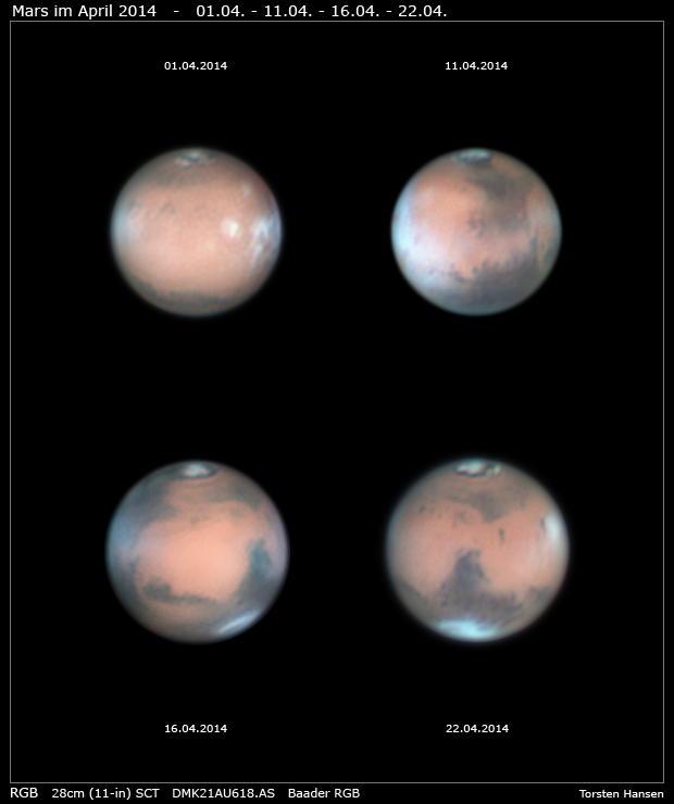 Mars im April 2014