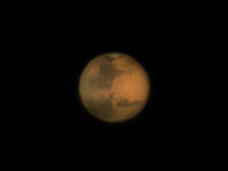 Mars am 11. April 2014 um 23:50 Uhr MESZ
