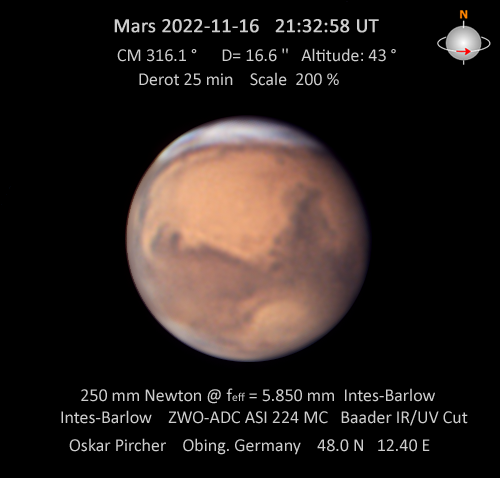 Mars 16. November 2022