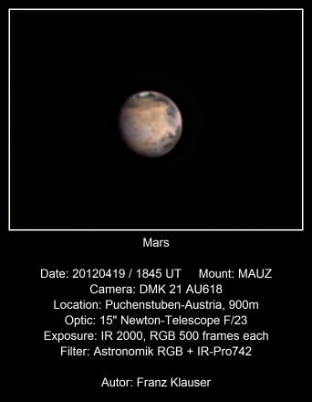 Mars mit Olympus Mons