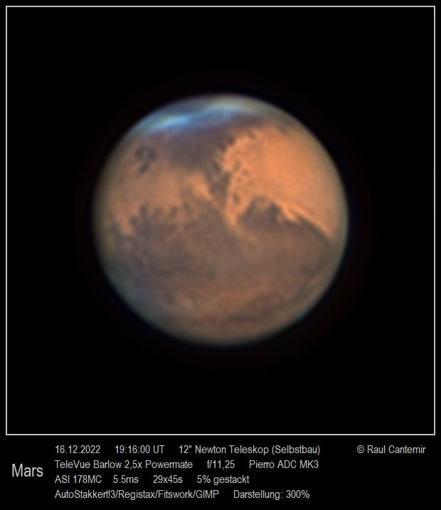 Mars vom 16. Dezember 2022