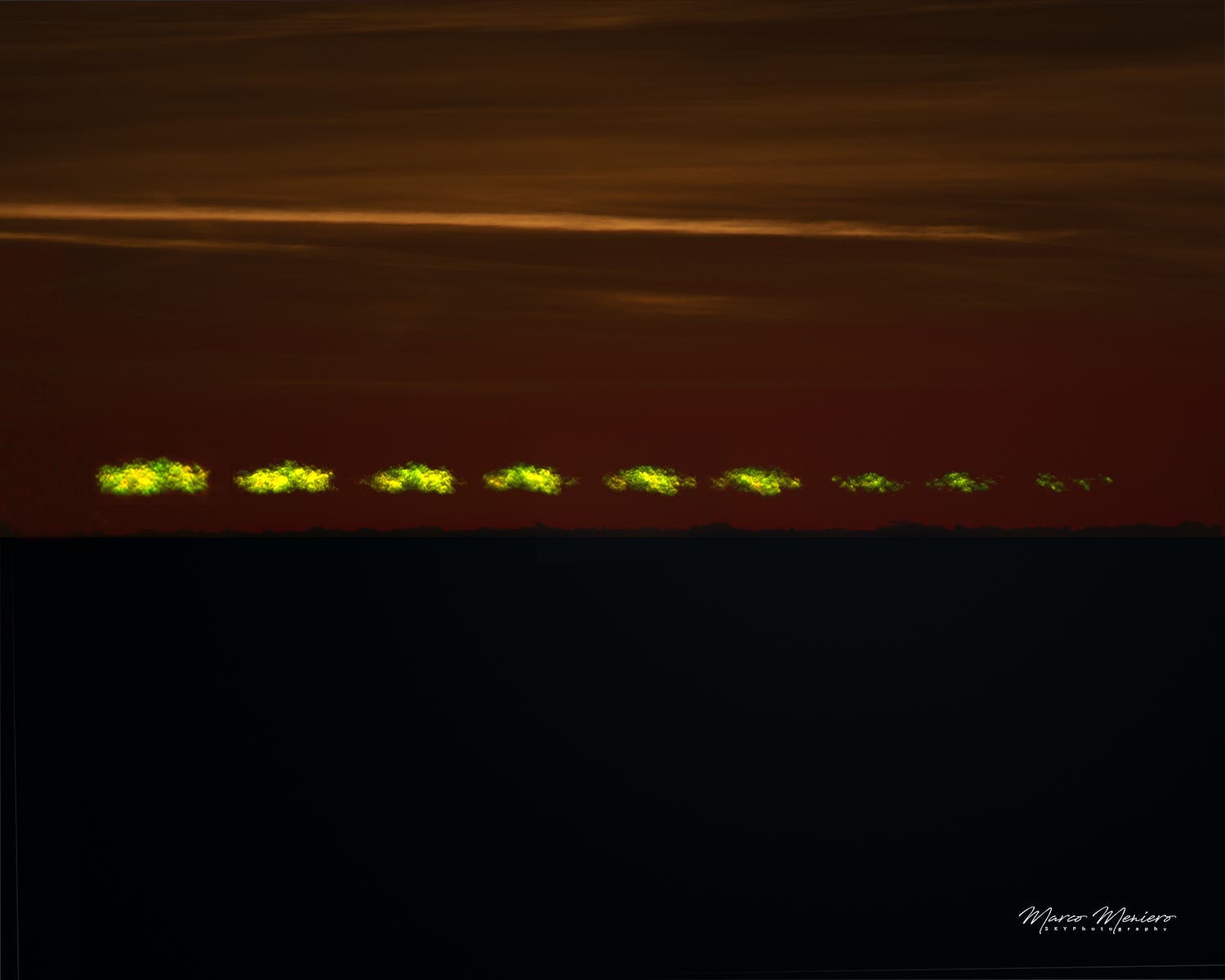 Green flash sequence