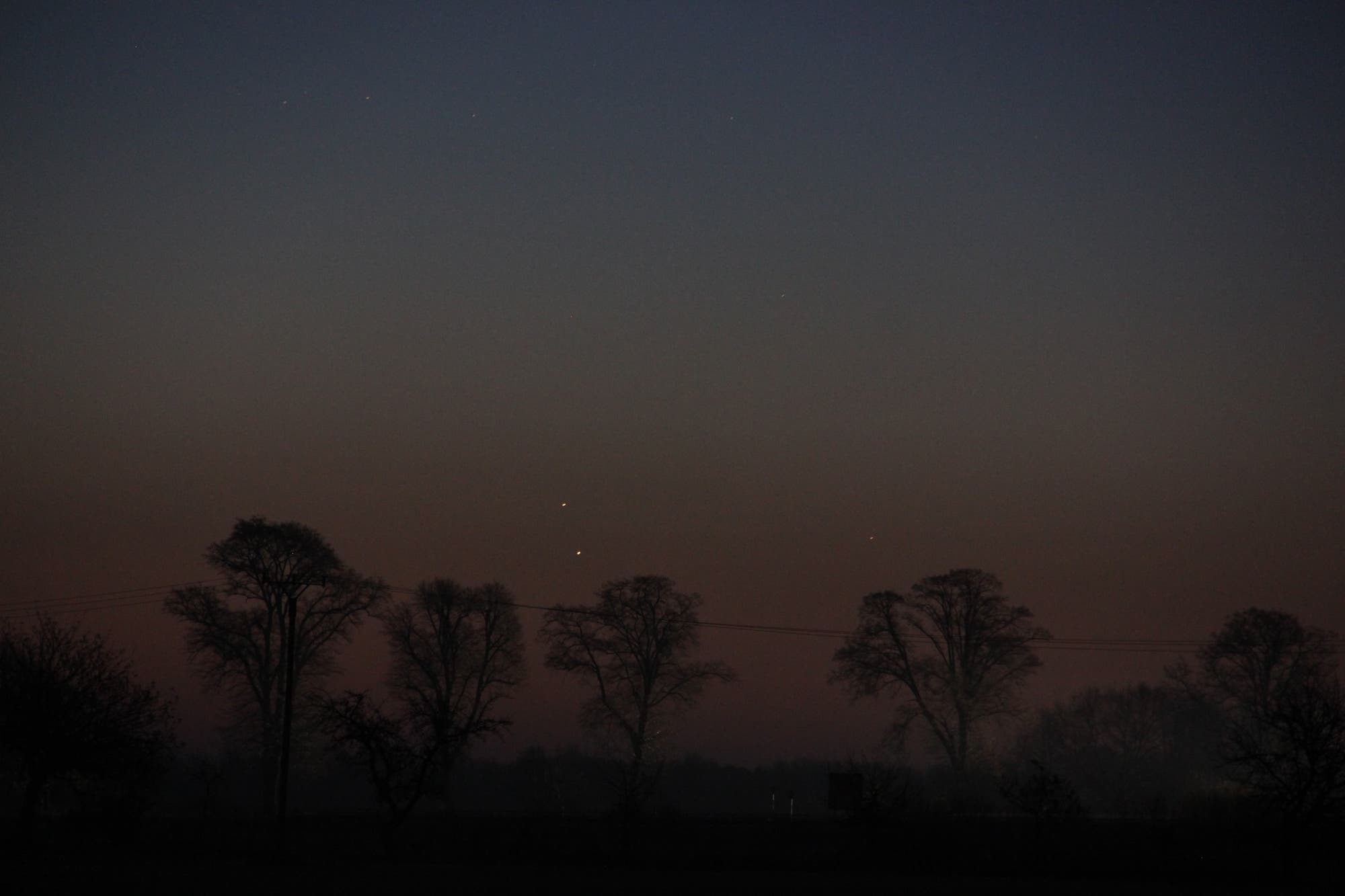Saturn und Merkur am Morgenhimmel über Uelzen