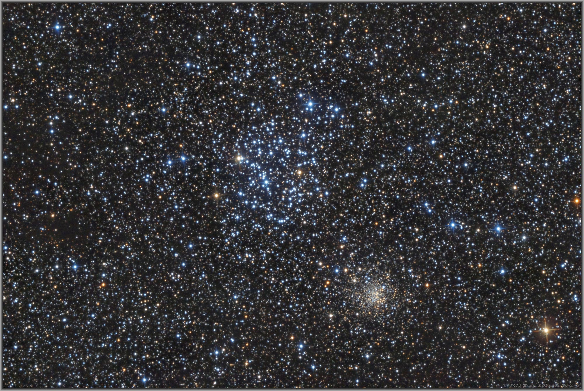 Messier 35 und NGC 2158