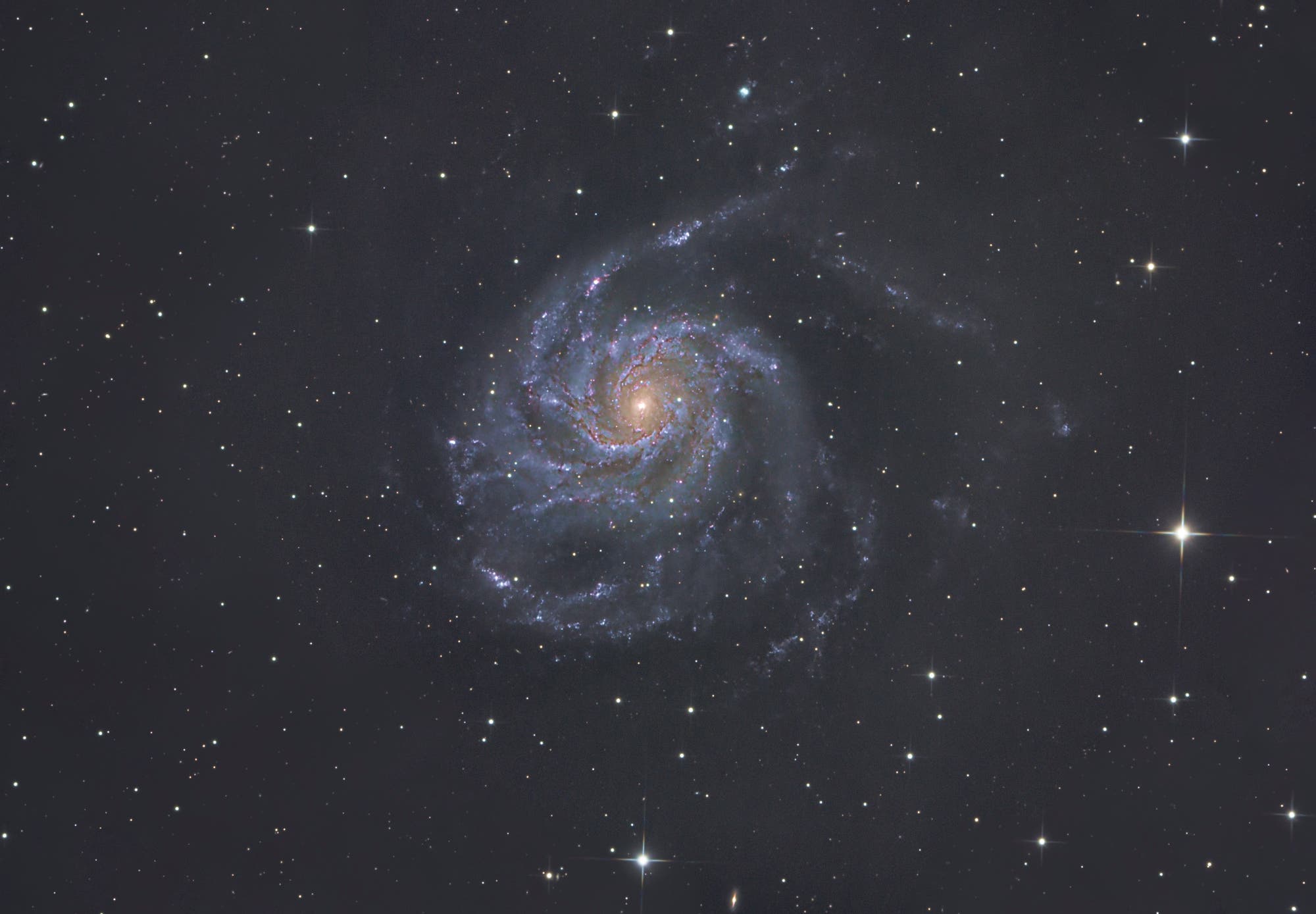 Feuerradgalaxie Messier 101