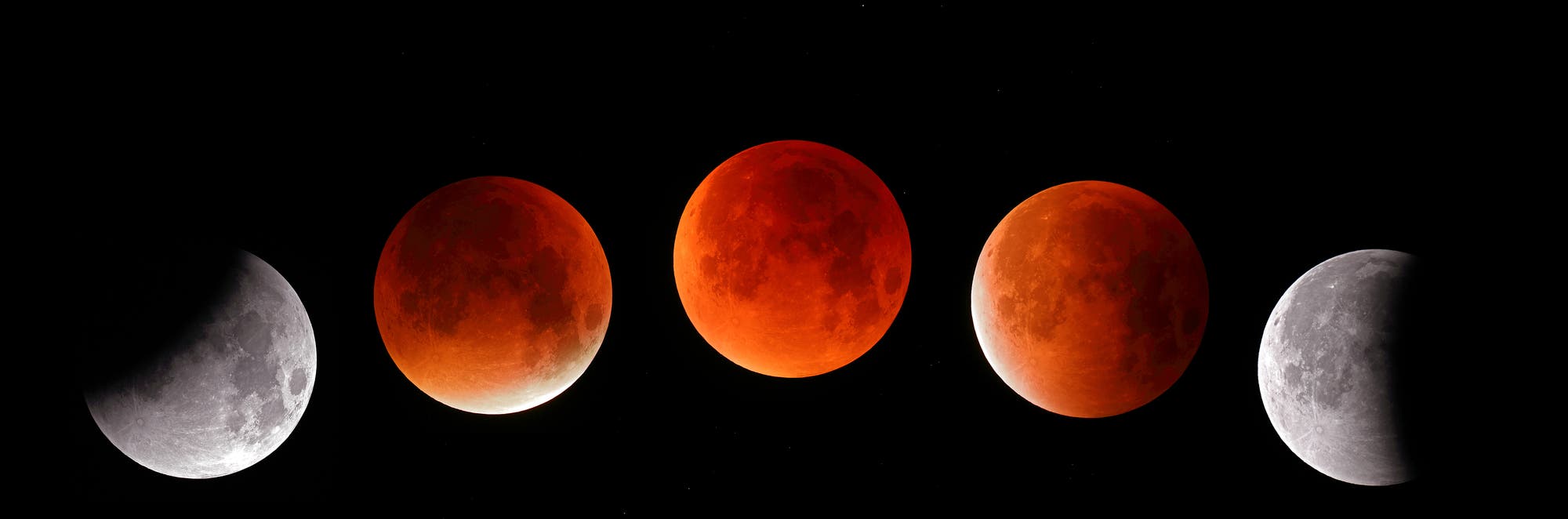 Collage der Mondfinsternis vom 28.09.2015