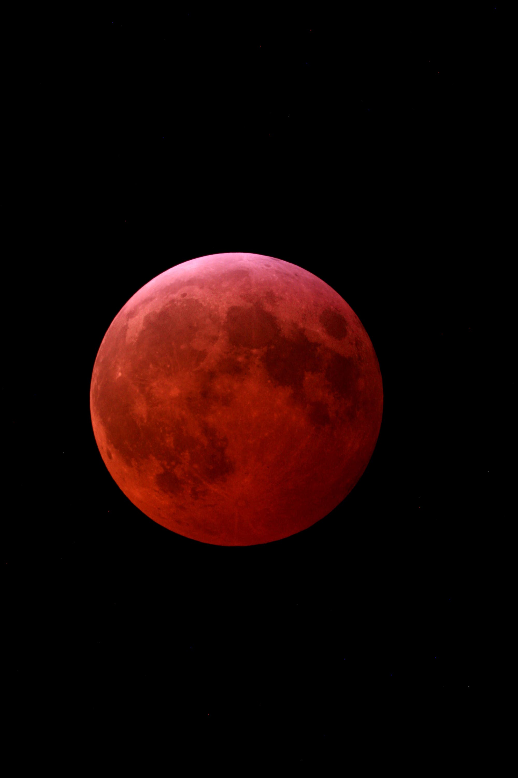 Totale Mondfinsternis 14. März 2025 von Mexiko