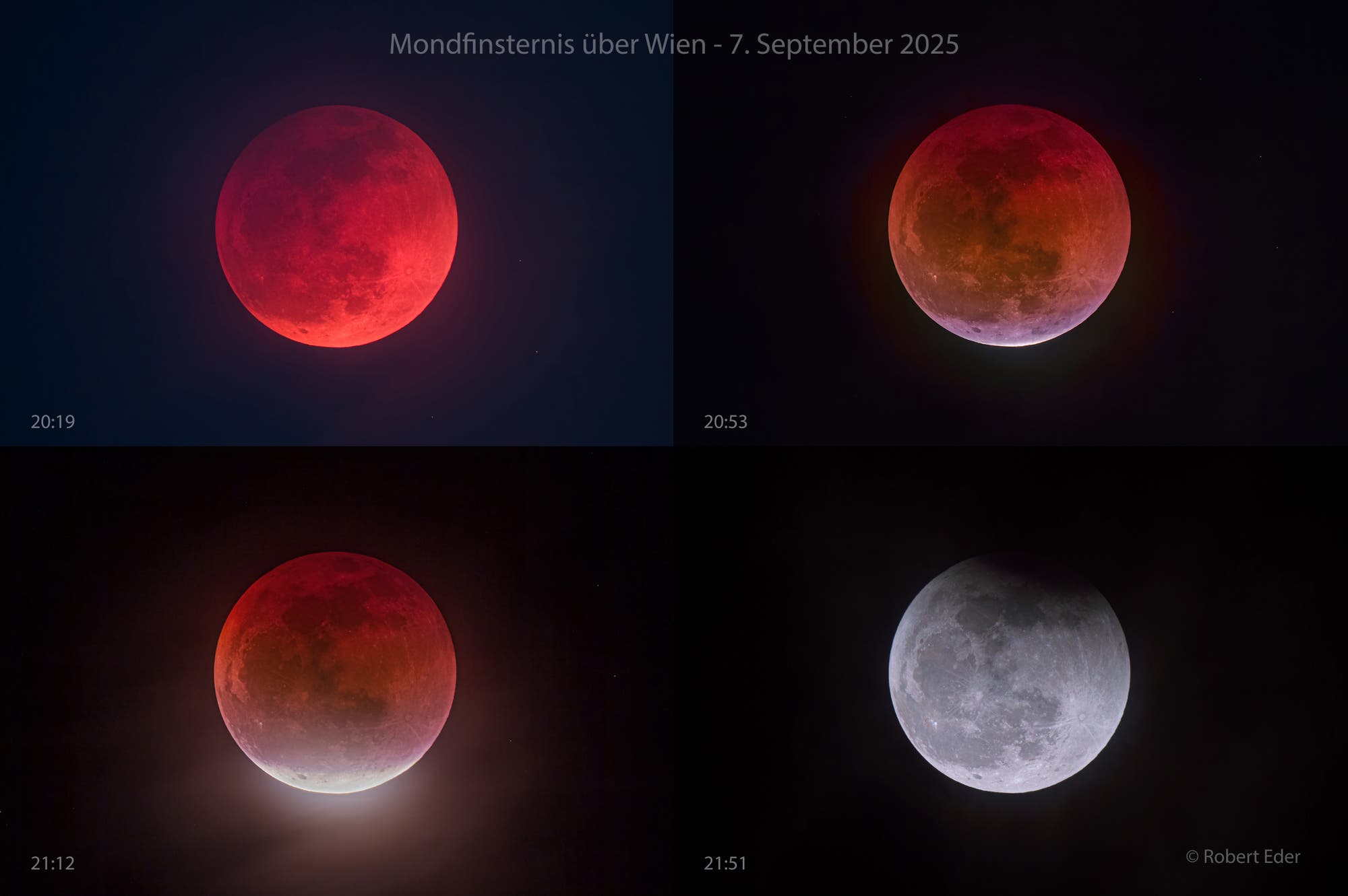 Mondfinsternis über Wien am 7. September 2025