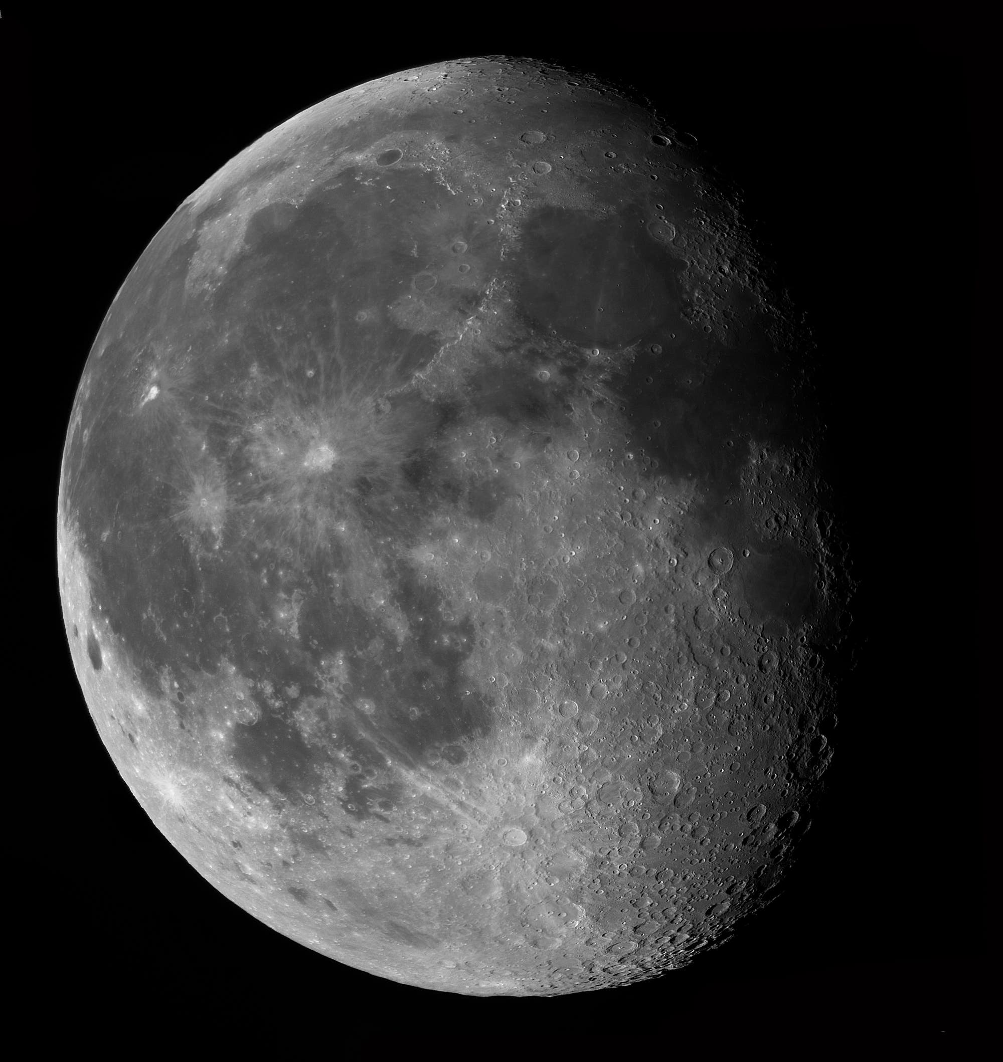 Abnehmender Mond am 15. Februar 2017