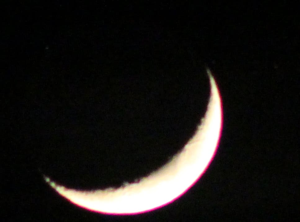 Mond kurz vor der Bedeckung von Alkione