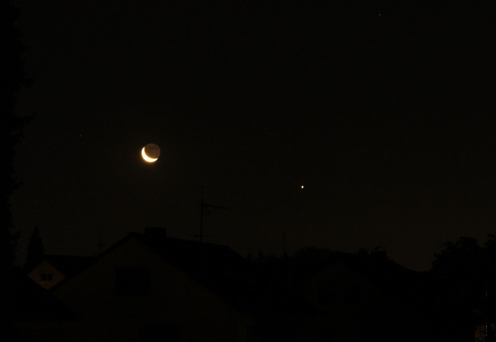 Mond und Jupiter