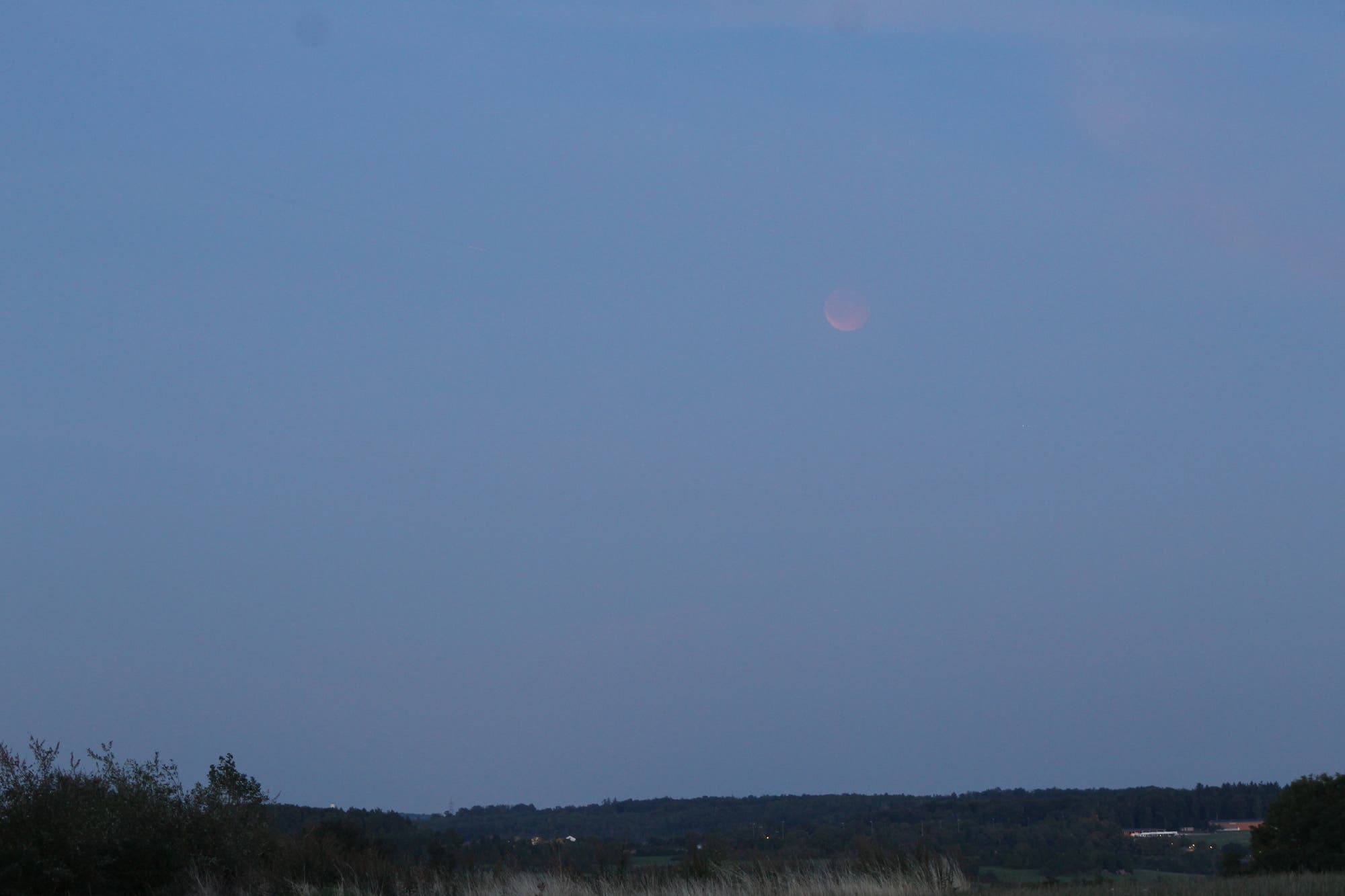 Mein erstes Bild von der Mondfinsternis