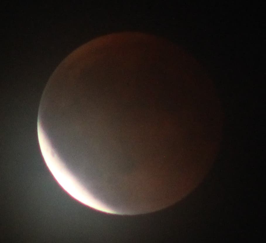 Mond nach dem Ende der totalen Phase