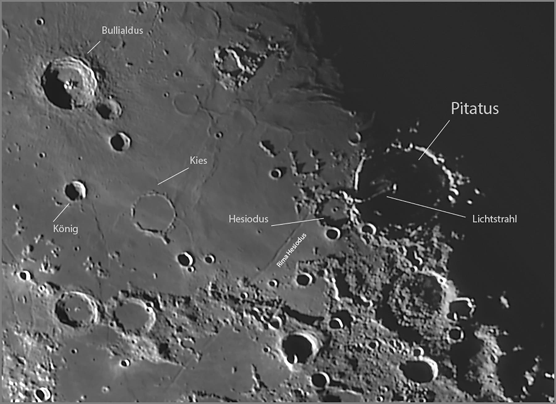 Mond: Strahl des Pitatus