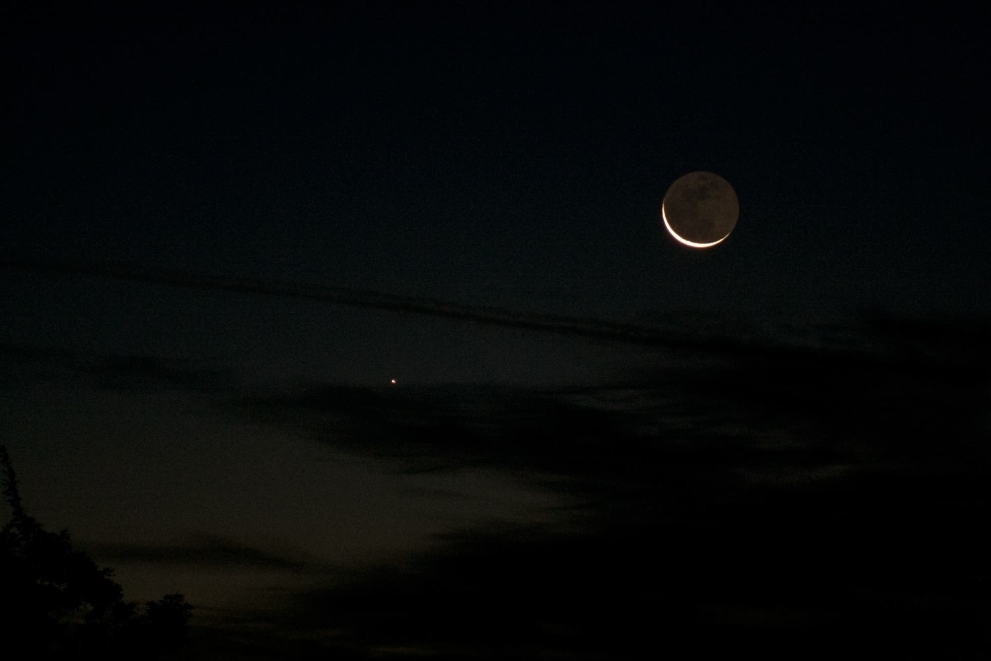 Mond und Merkur am 29. September 2016