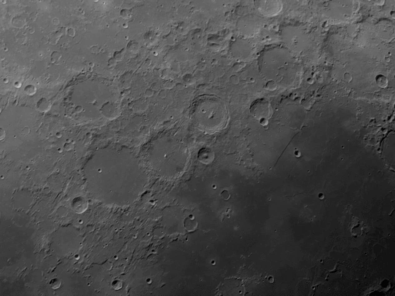 Krater Alphonsus, Ptolemaeus und Arzachel 