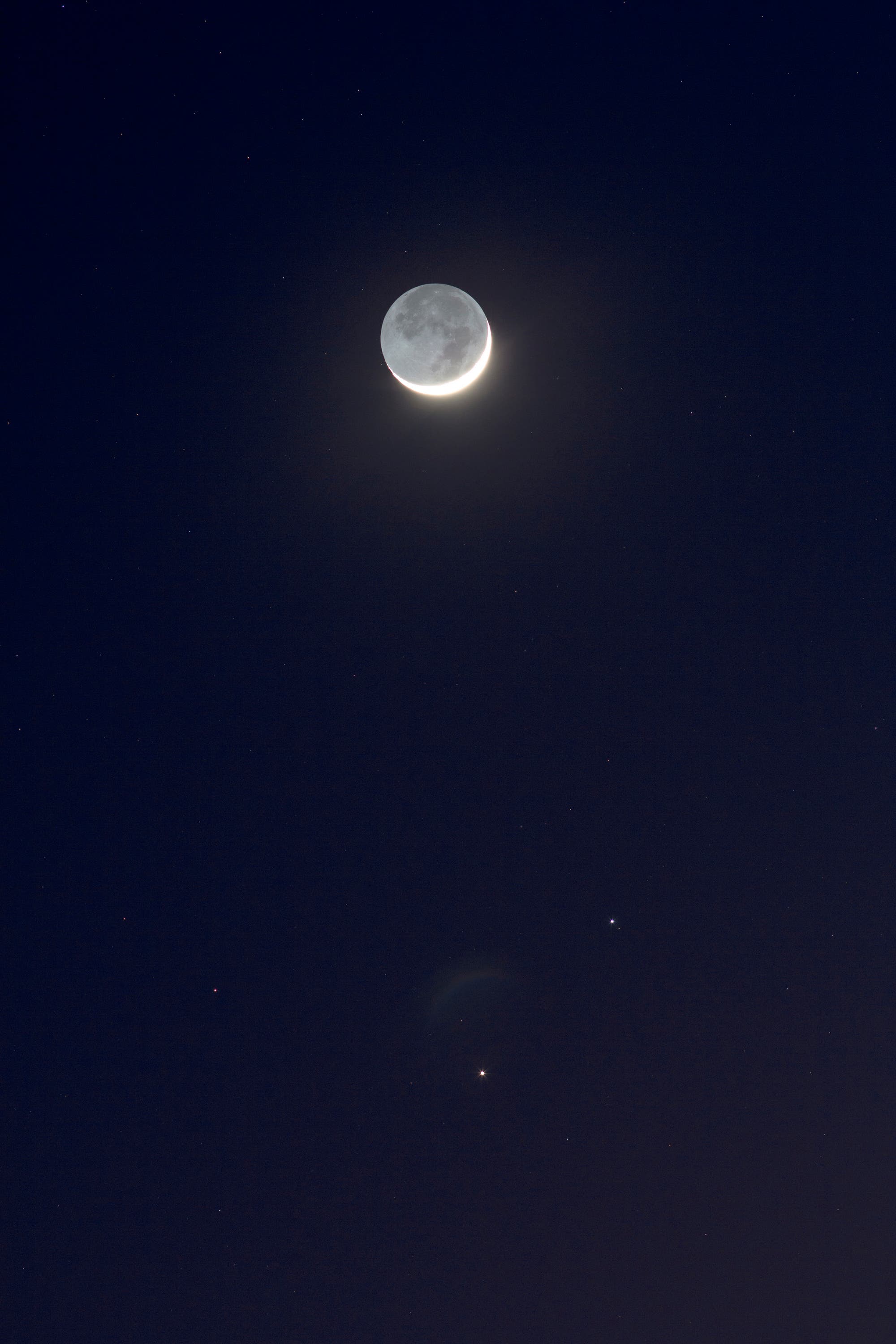 Mond, Merkur und Regulus