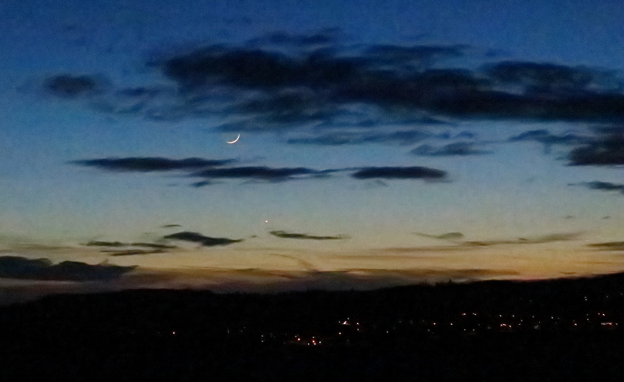 Mond Venus Weilburg 02. Januar 2014