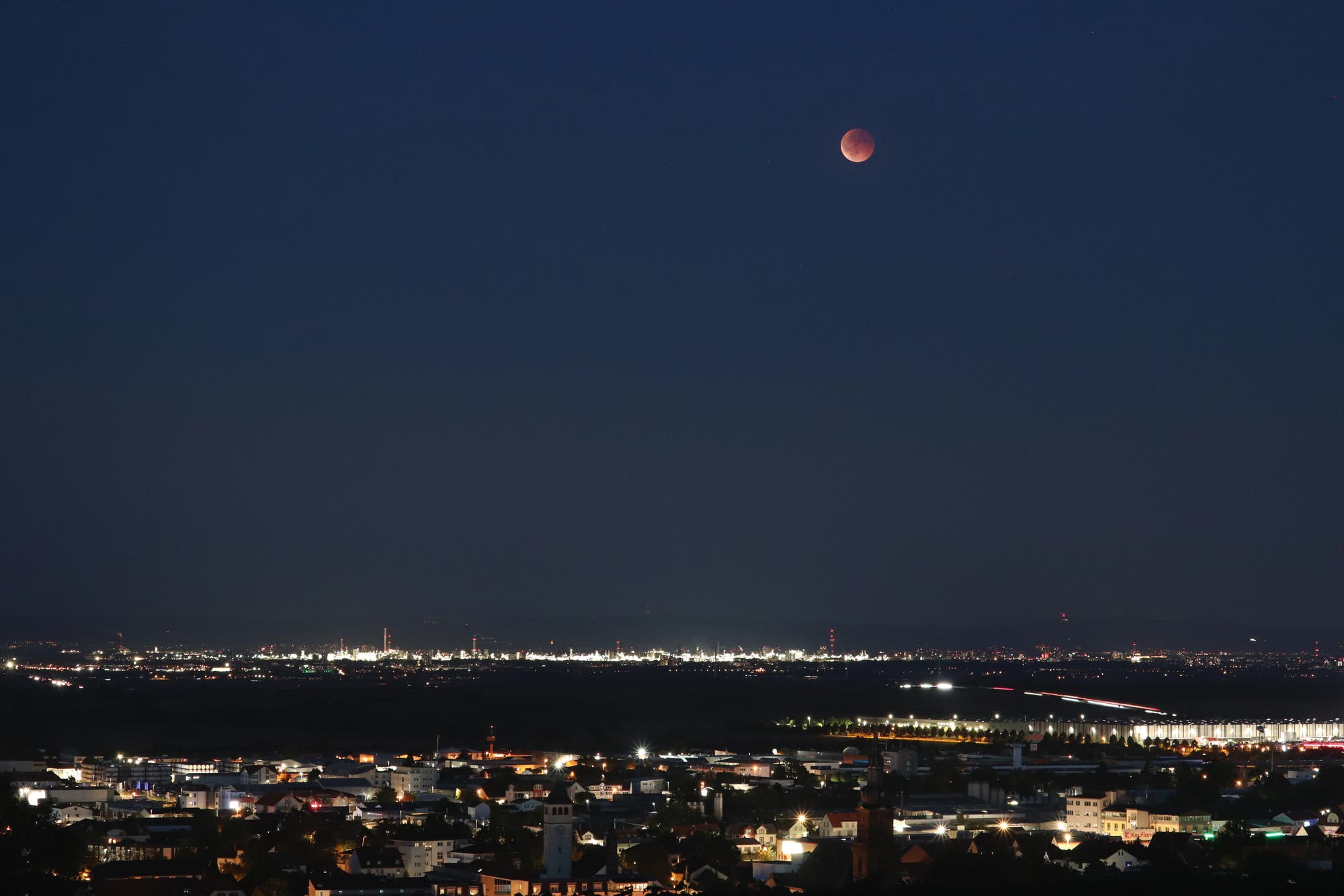 Mondfinsternis über Grünstadt