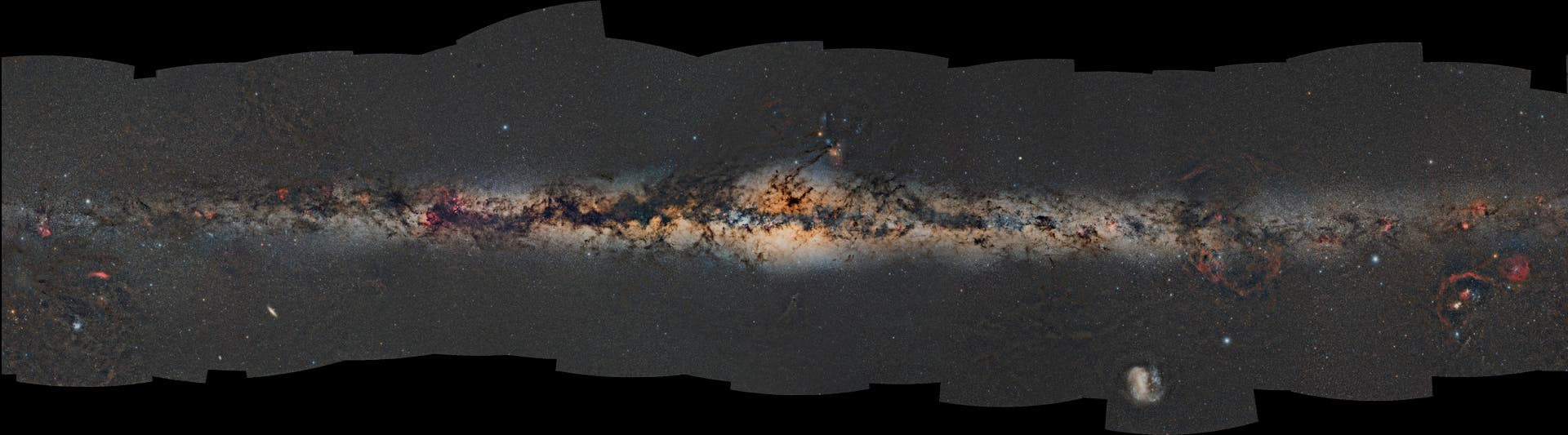 360-Grad-Milchstraßenpanorama