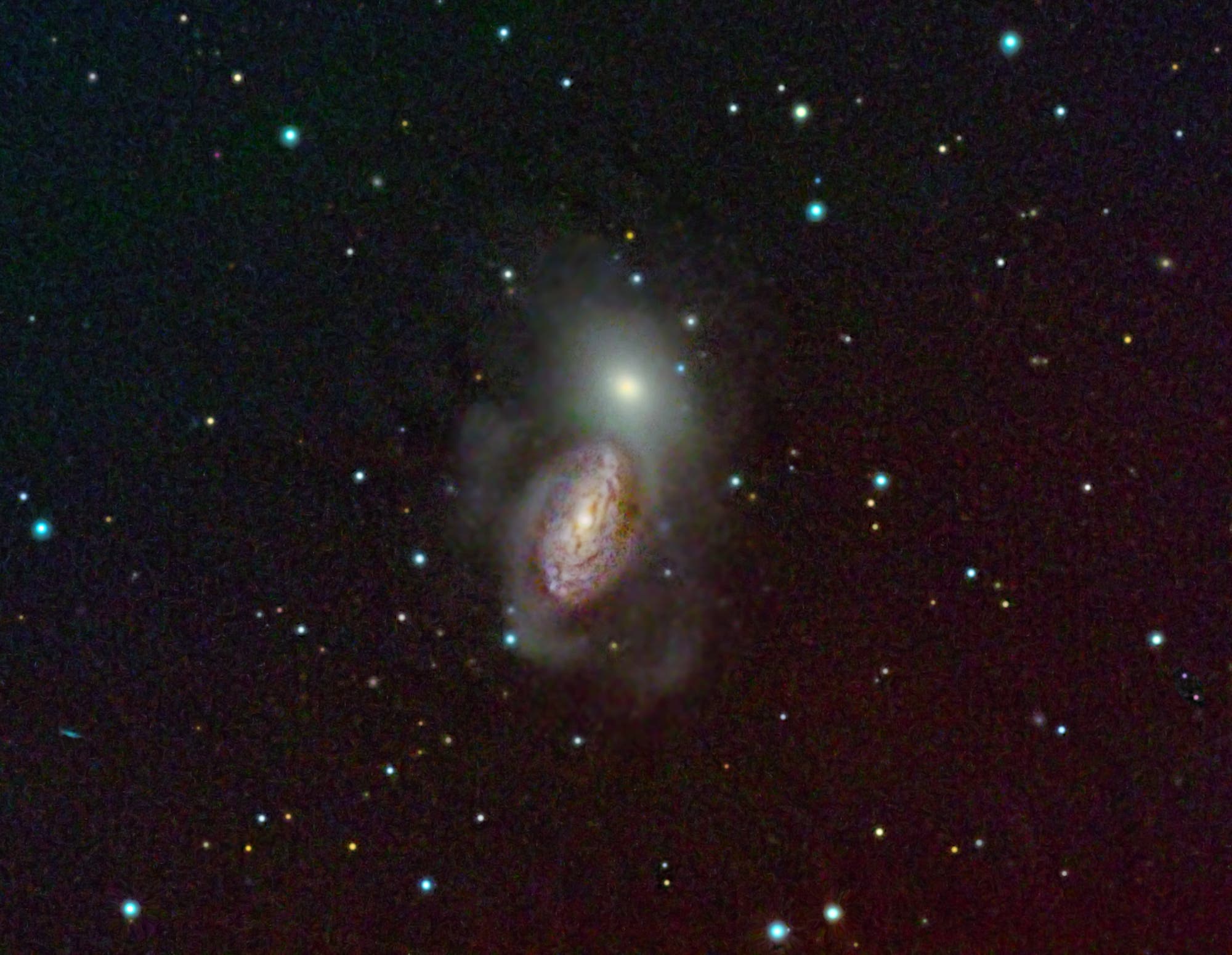 NGC 3226 und NGC 3227