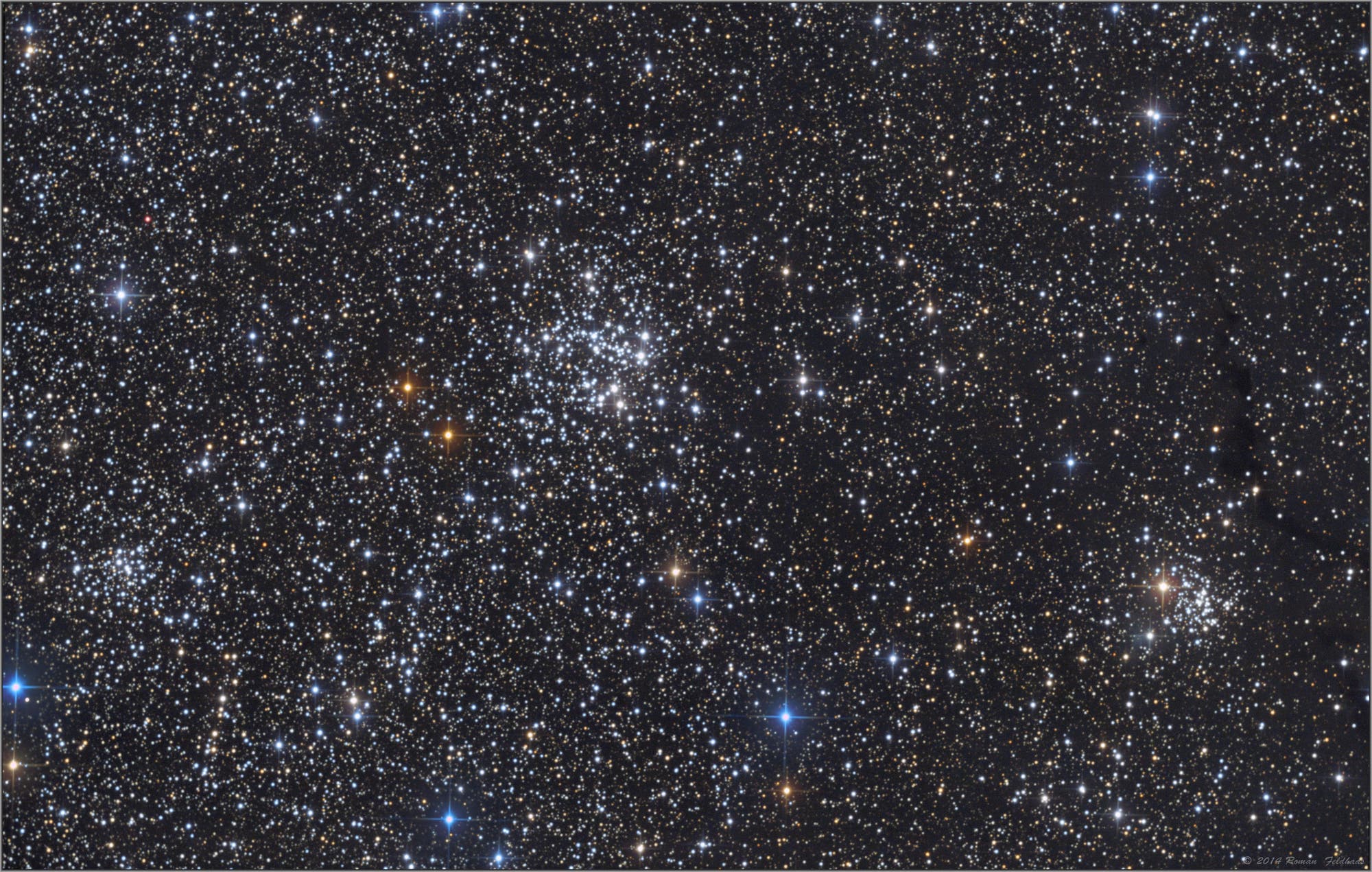 NGC 663, NGC 659, NGC 654, vdB6 & LDN 1332