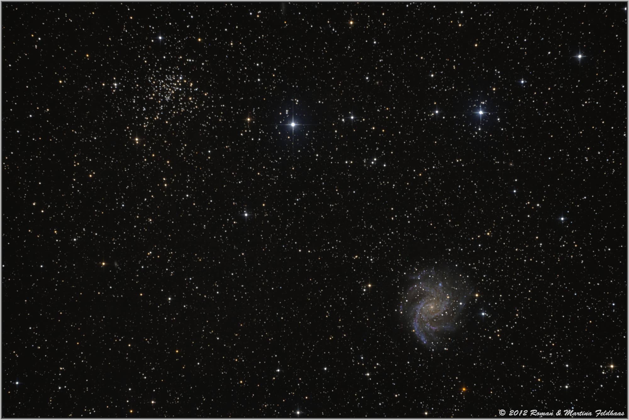 Galaxie NGC 6946 und OH NGC 6939