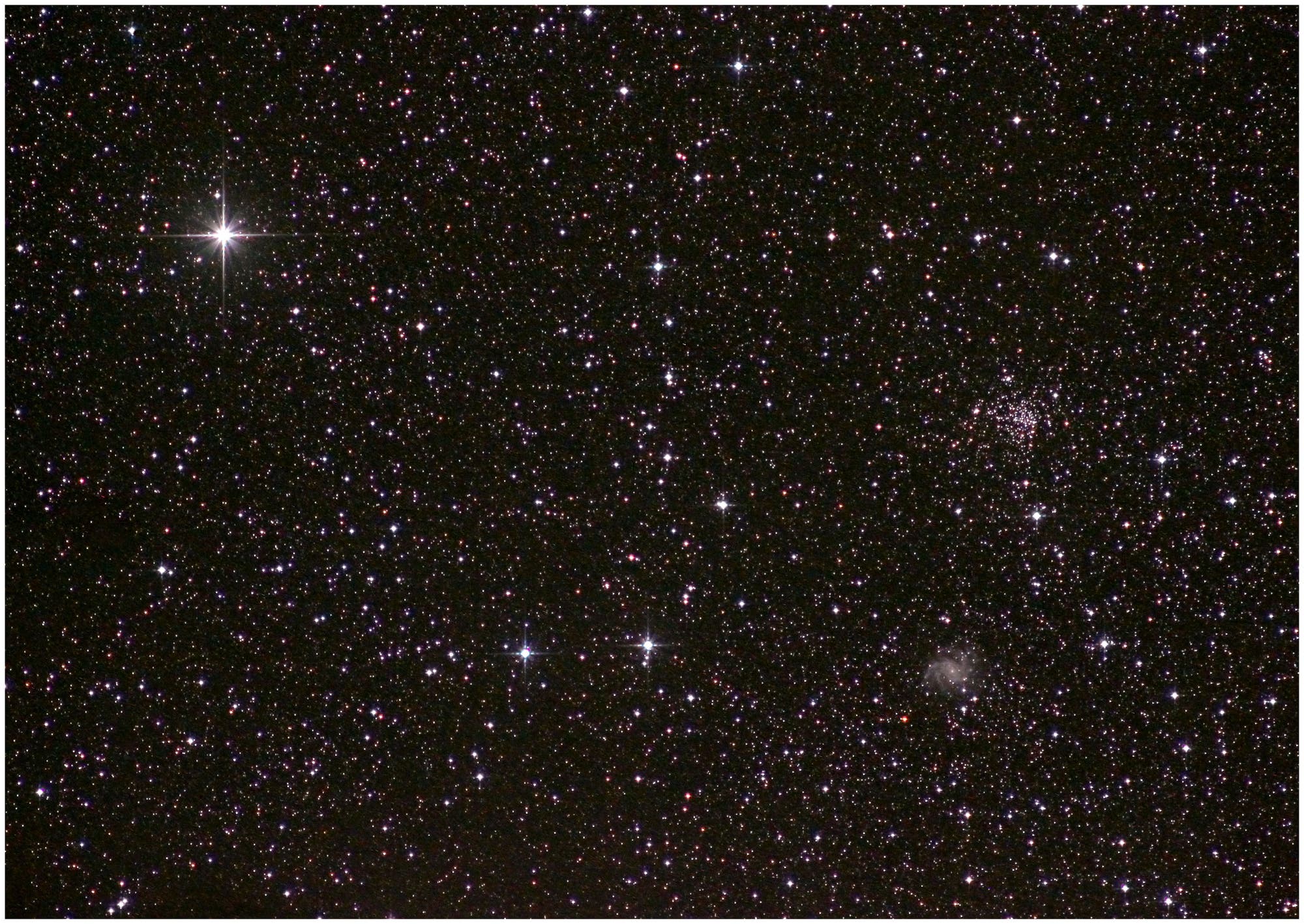NGC 6946 und NGC 6939 mit Eta Kepheus