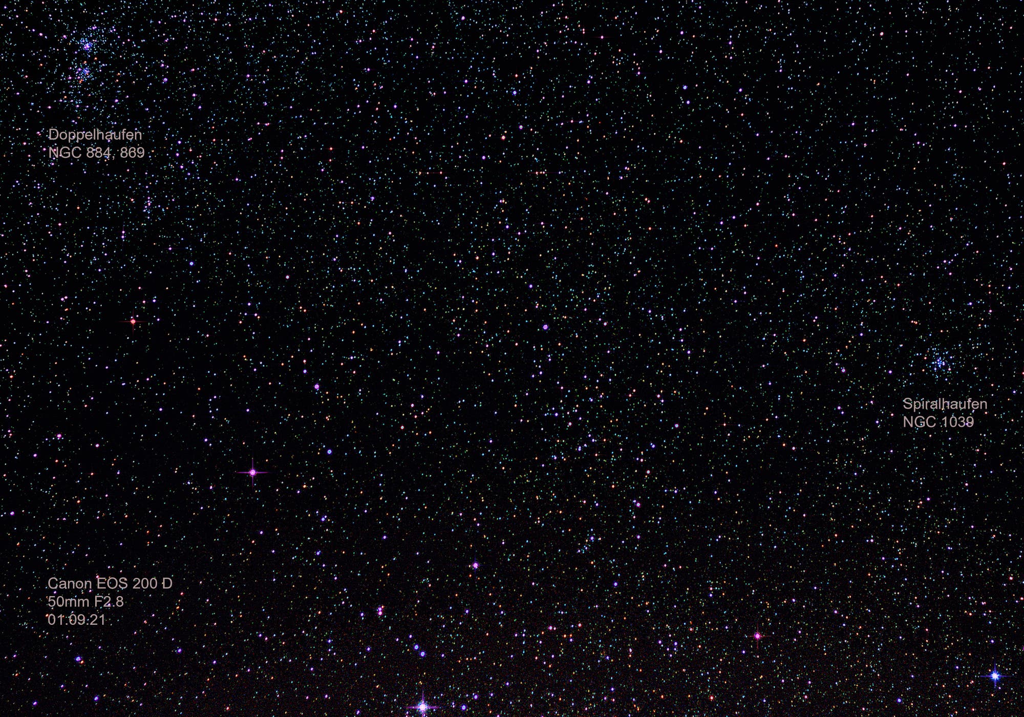 Sternhaufen beim Sternbild Perseus