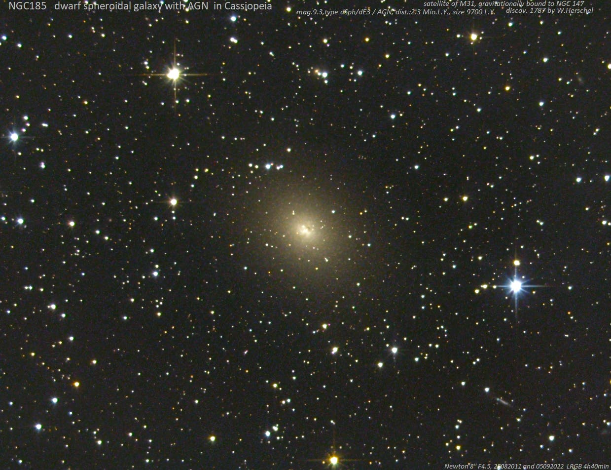 Drei Galaxien nördlich von M31 (2) NGC185