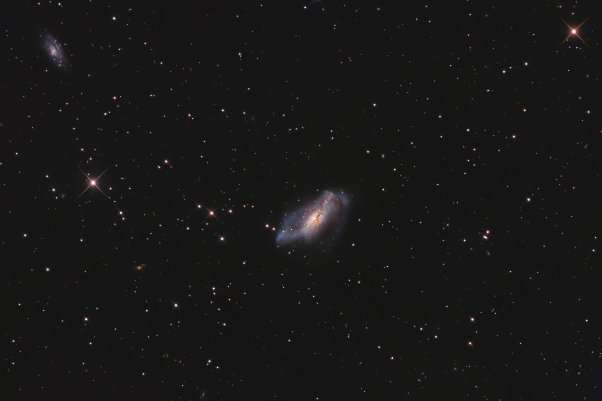 NGC 2146, die Staubband-Galaxie mit meinem NCT300