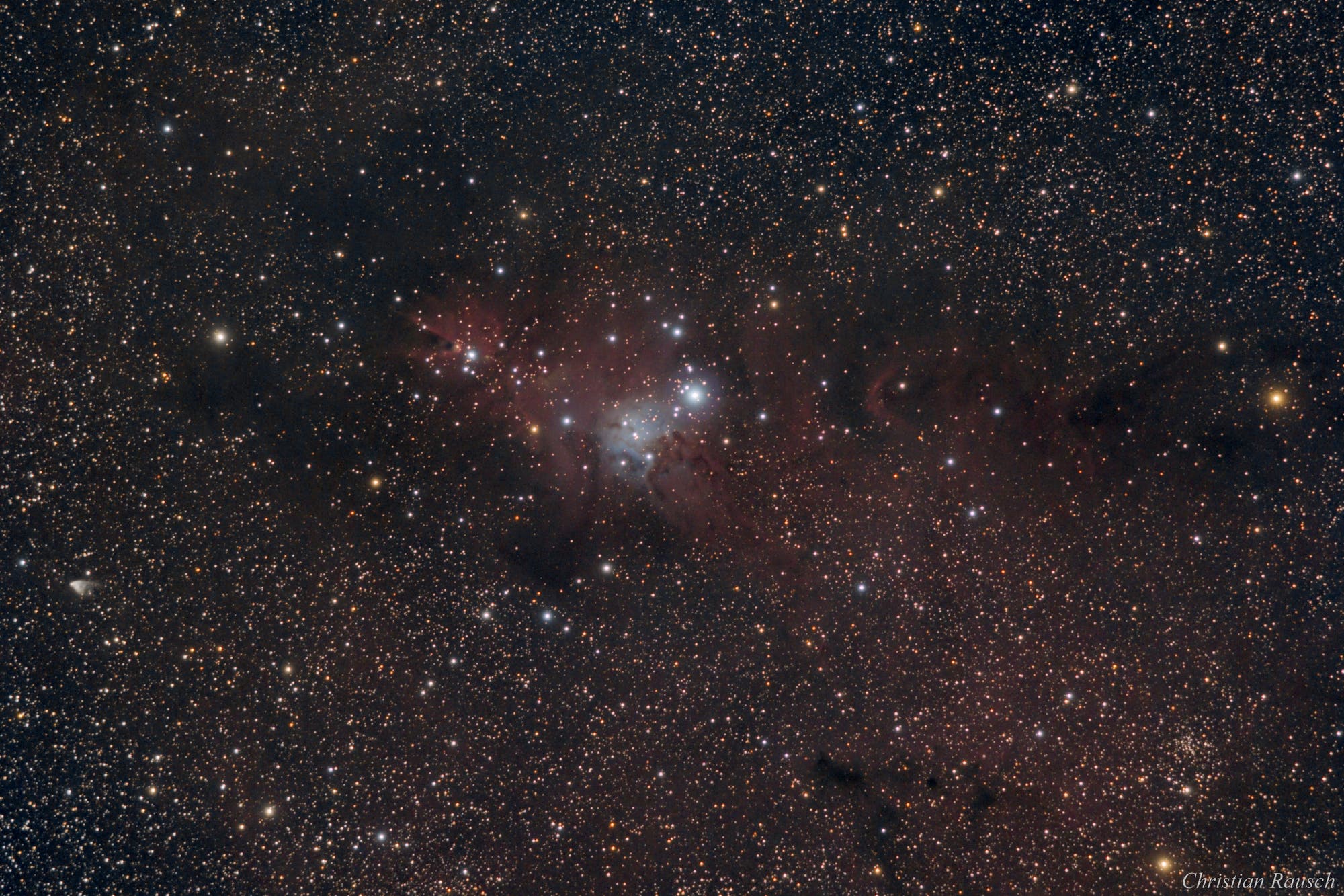  NGC2264 - Weihnachtsbaum Sternhaufen, Konusnebel und diffuse Gasnebel im Einhorn