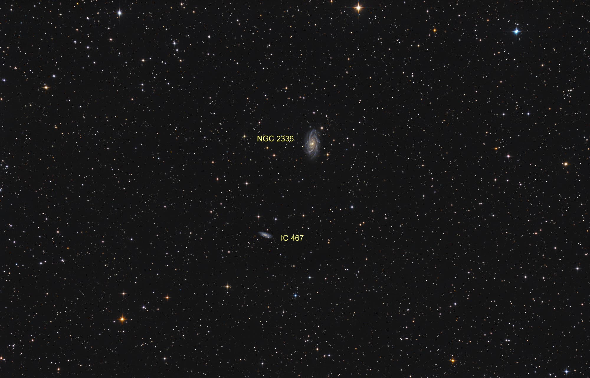 NGC 2336 und IC 467 (Objekte)