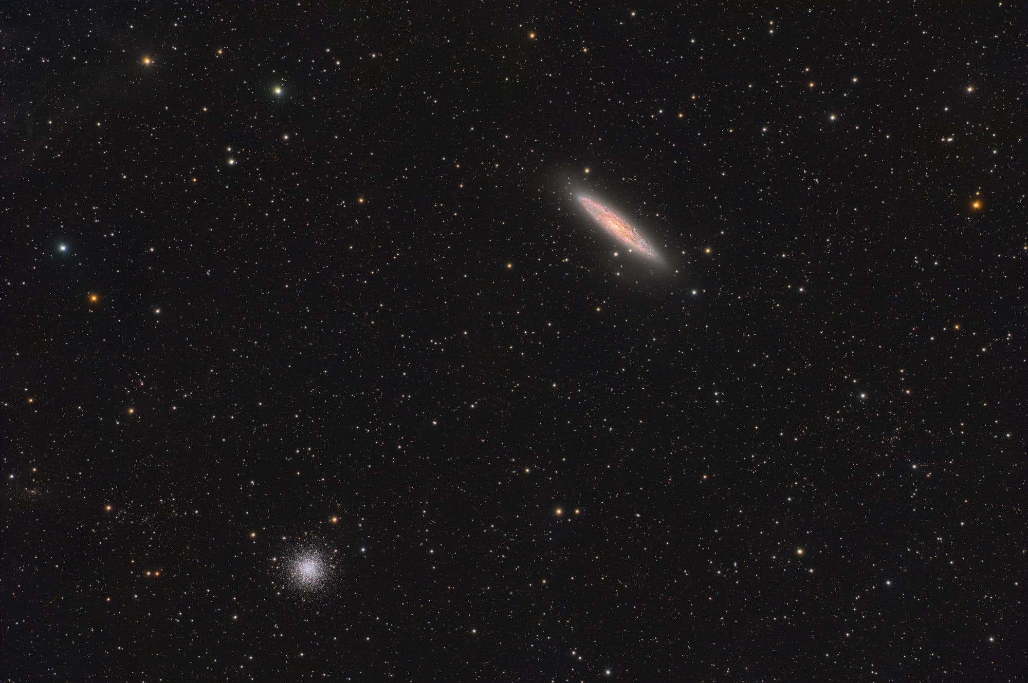 NGC 253 und NGC 288 in Sculptor