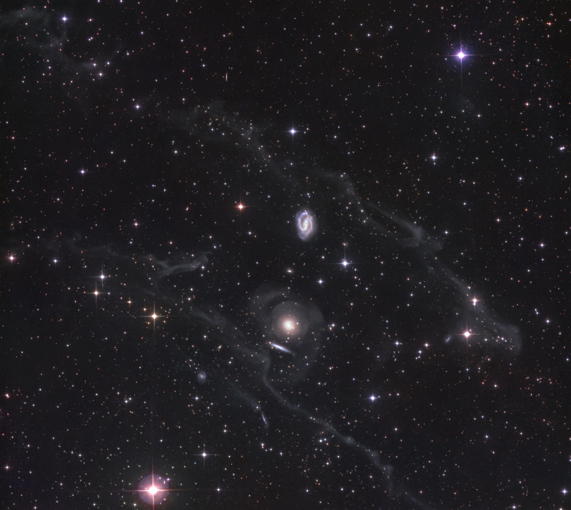 NGC 2633 und galaktischer Zirrus