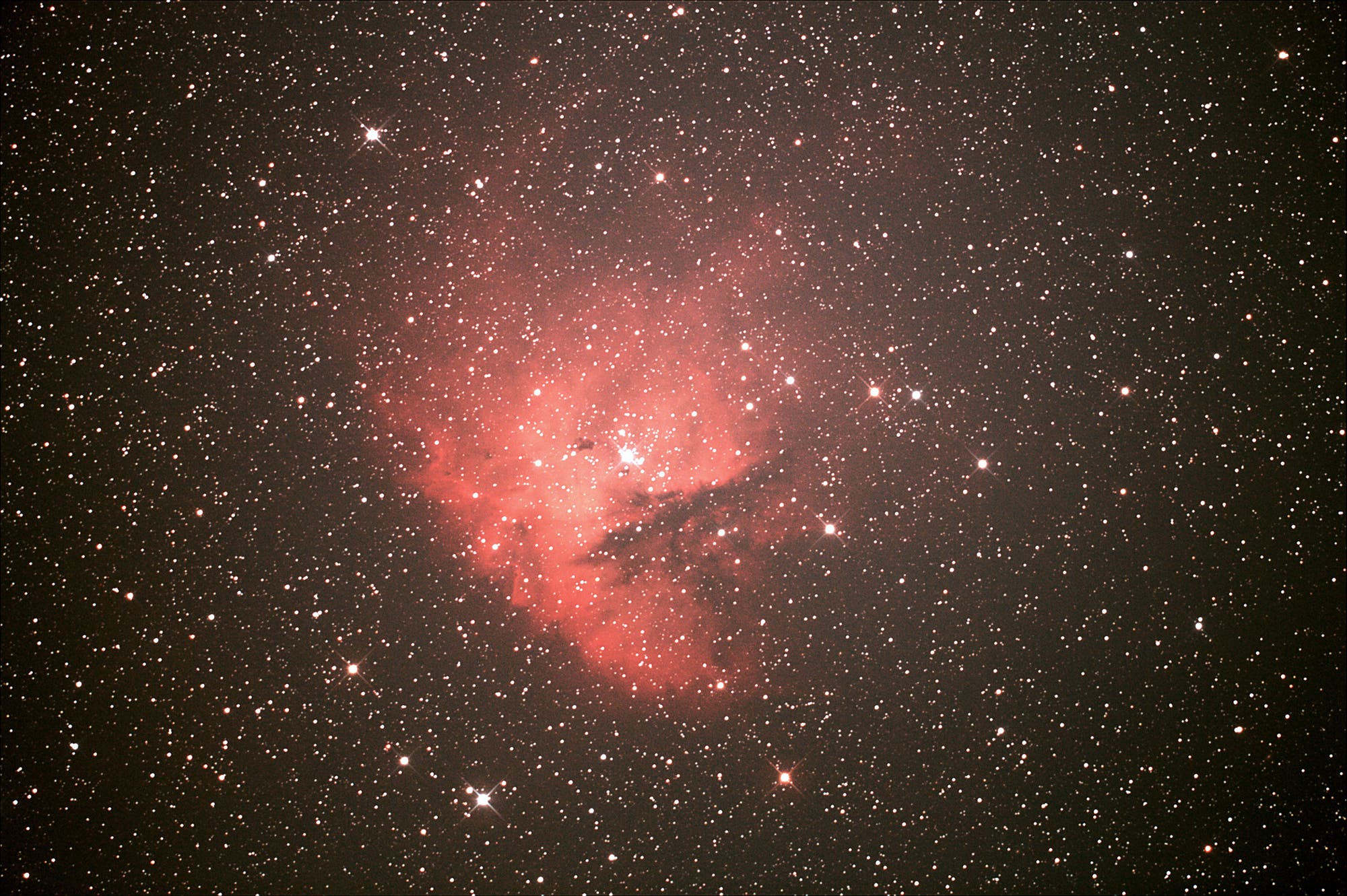 Pacman-Nebel NGC 281 im Sternbild Kassiopeia