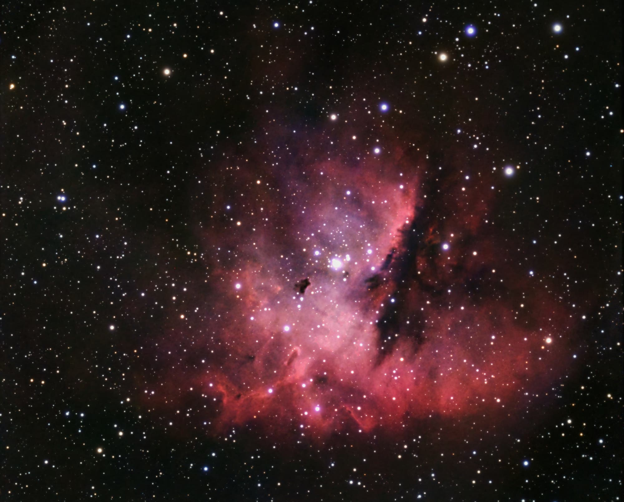 Pac-Man-Nebel über Drößnitz