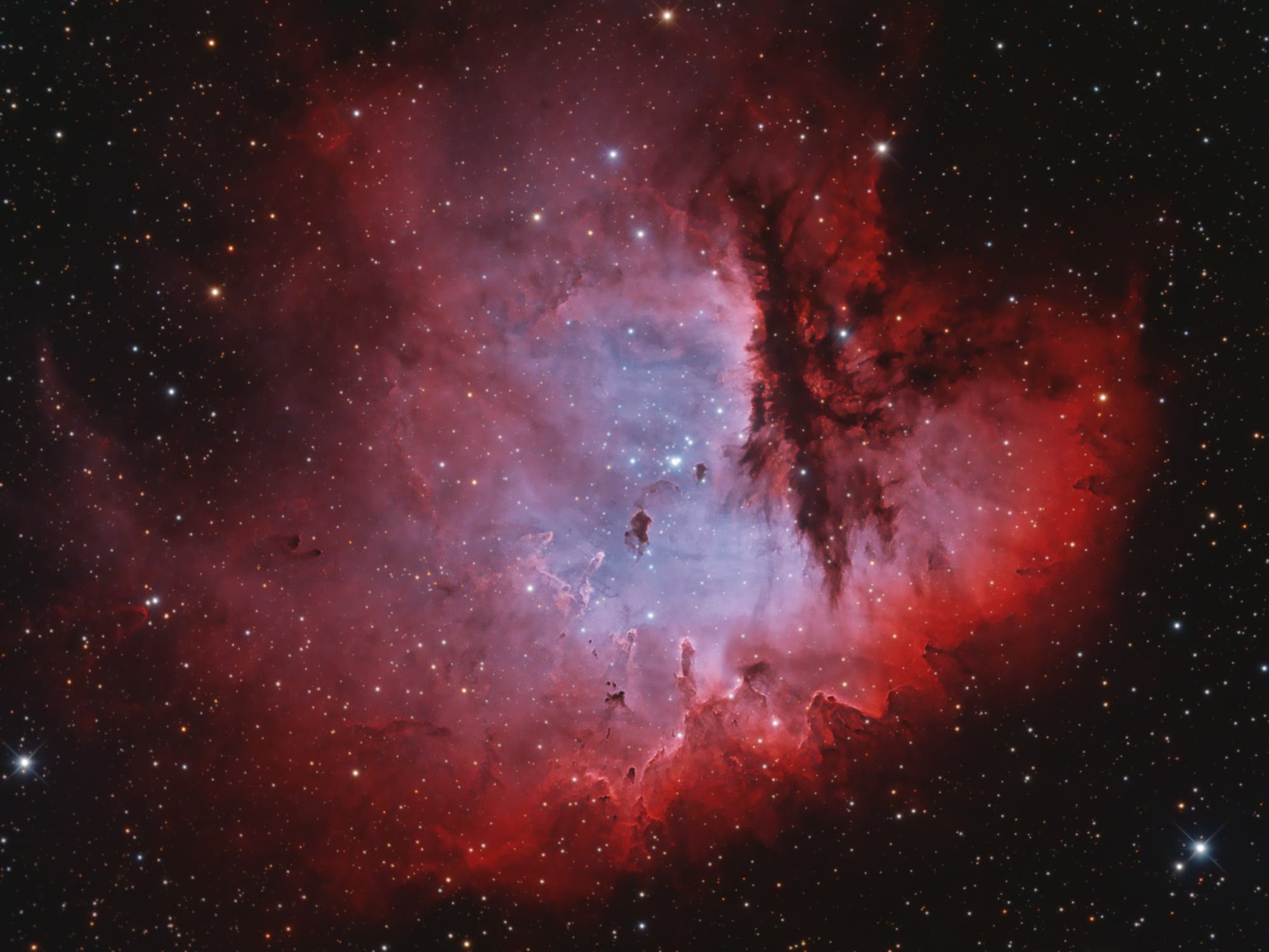 NGC 281, der Pacman-Nebel in HOO-RGB