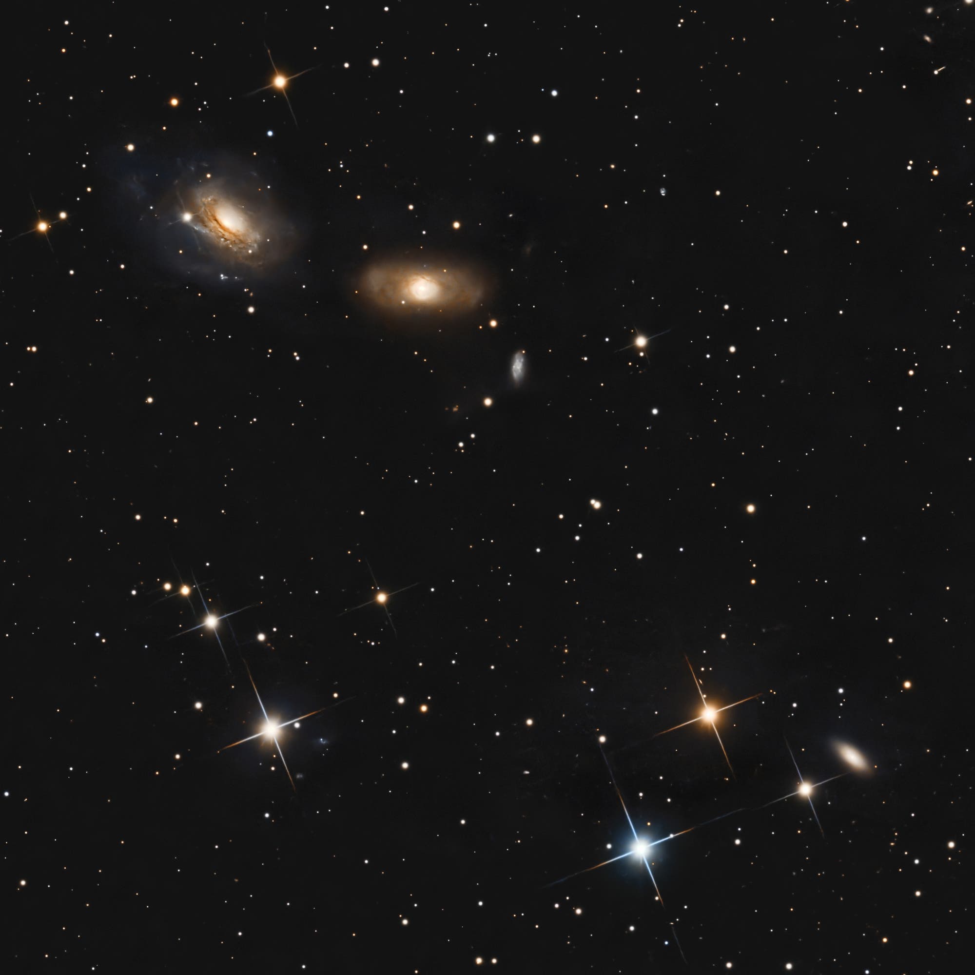 Galaxien im Sextanten